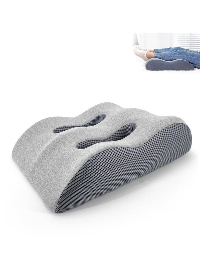 TYCOM Memory Foam Knee Pillow for Side Sleepers - Orthopedic Knee and Leg Cooling Pillow Adaptive Bed Assistance Product Leg Pillow for Sleeping Lower Back and Hip Pain Light Grey. 