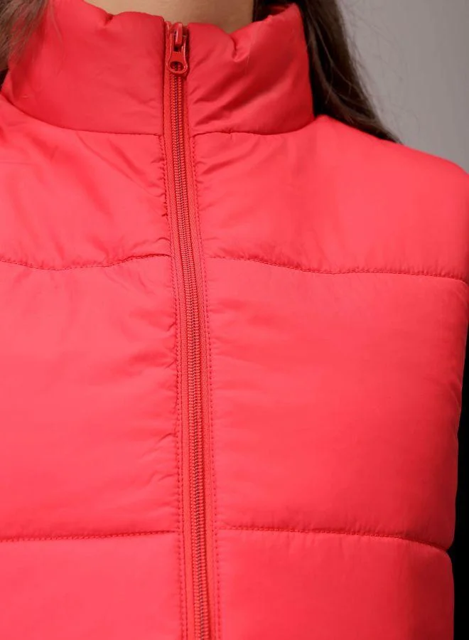 Freehand  Women Regular Fit Solid Quilted Jacket for Women | Best Price UAE