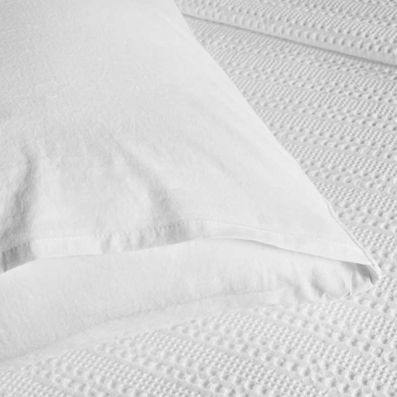 Pan Home Waffle Stripe 3- piece Quilted Bedspread Set 220x240cm - White - 121KEM9900614 - Image 5