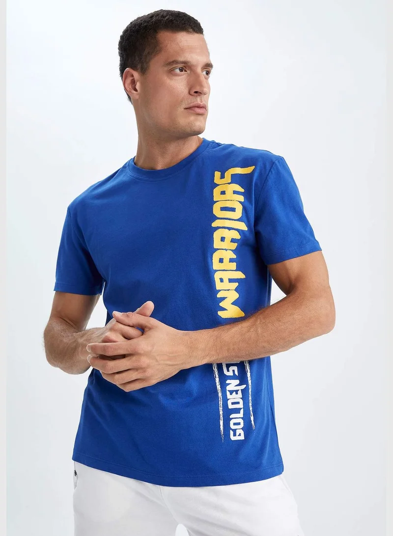 DeFacto Man NBA Golden State Warriors Licenced Knitted T-Shirt