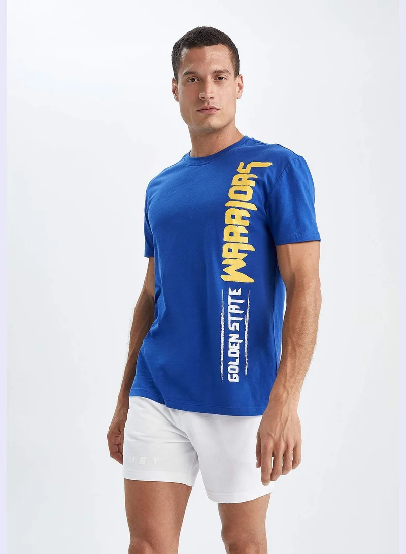 DeFacto Man NBA Golden State Warriors Licenced Knitted T-Shirt