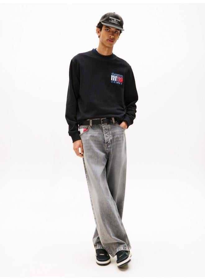 TOMMY JEANS Graphic Crew Neck Sweatshirt - Image 4