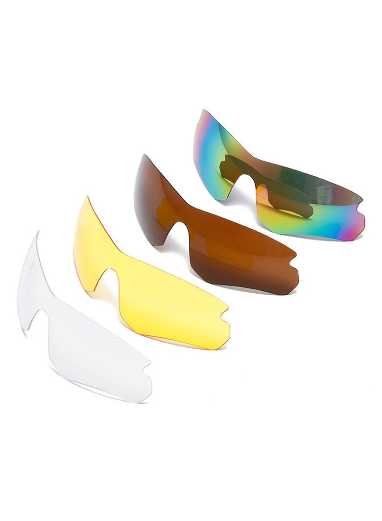 Daisy 10 Piece  Military Sports Goggles Set Bulletproof Army Polarized Eyewear Cycling Driving Goggles Outdoor Half-Frame Sunglasses Replaceable 5-Lens Night Vision Glasses  - Image 2