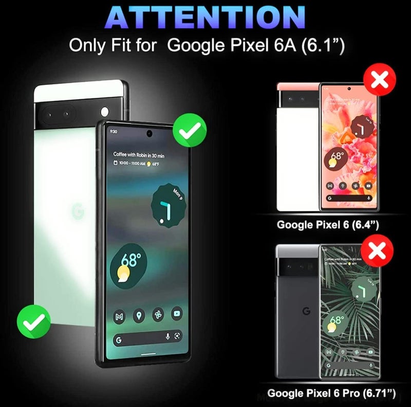OpenTech ® Military-Grade Tempered Glass Screen Protector Compatible for Google Pixel 6A / Google Pixel 7A with Edge to Edge Coverage and Easy Installation kit - Image 2