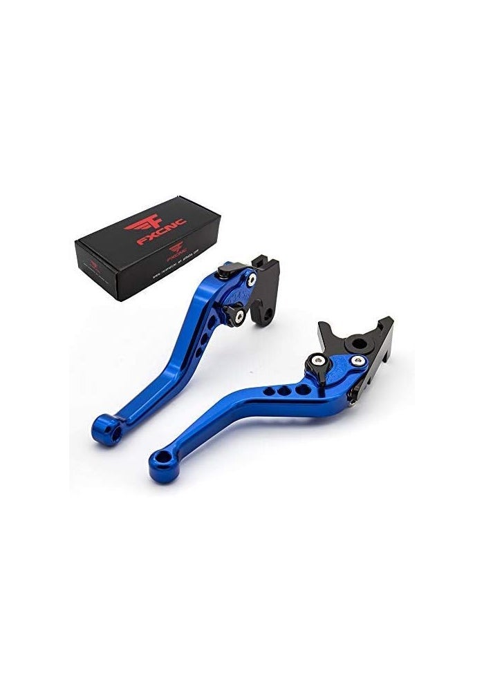 FXCNC CNC Aluminum Short Adjustable Brake Clutch Levers for Yamaha Raptor and YFZ Models - Image 1