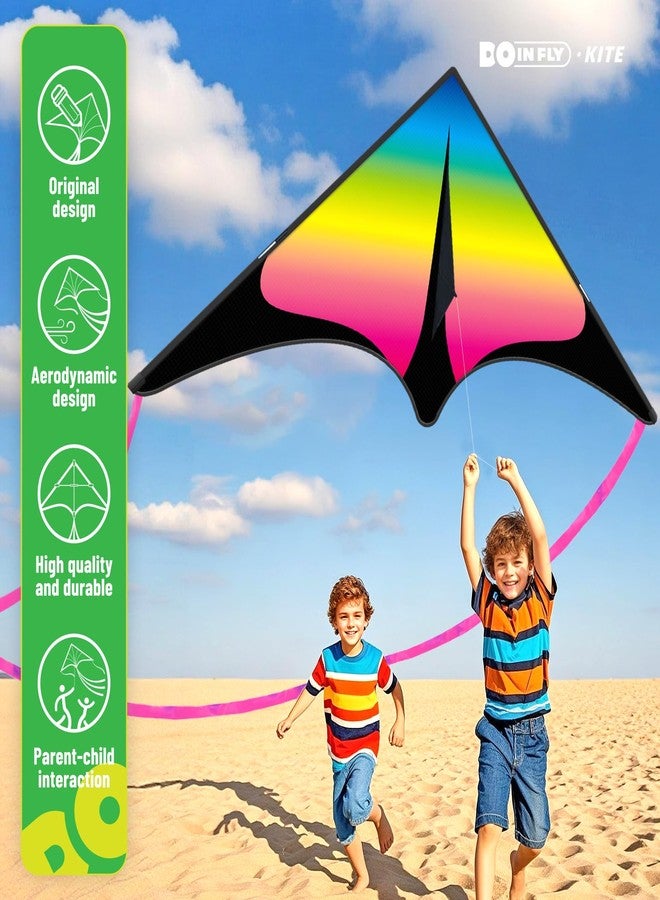 Doinfly 3 Piece Set Butterfly Delta Octopus Kites for Kids and Adults，Easy to Fly for Outdoor Adults Children Line Kite for Kids Toy (Delta Blue Butterfly red Octopus, 3) - Image 2