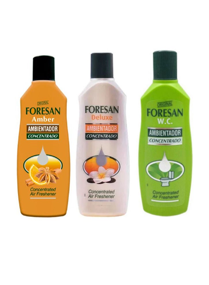 فورزان 3 قطع معطر جو مركز (فاخر وعنبر ومرحاض) - Image 1