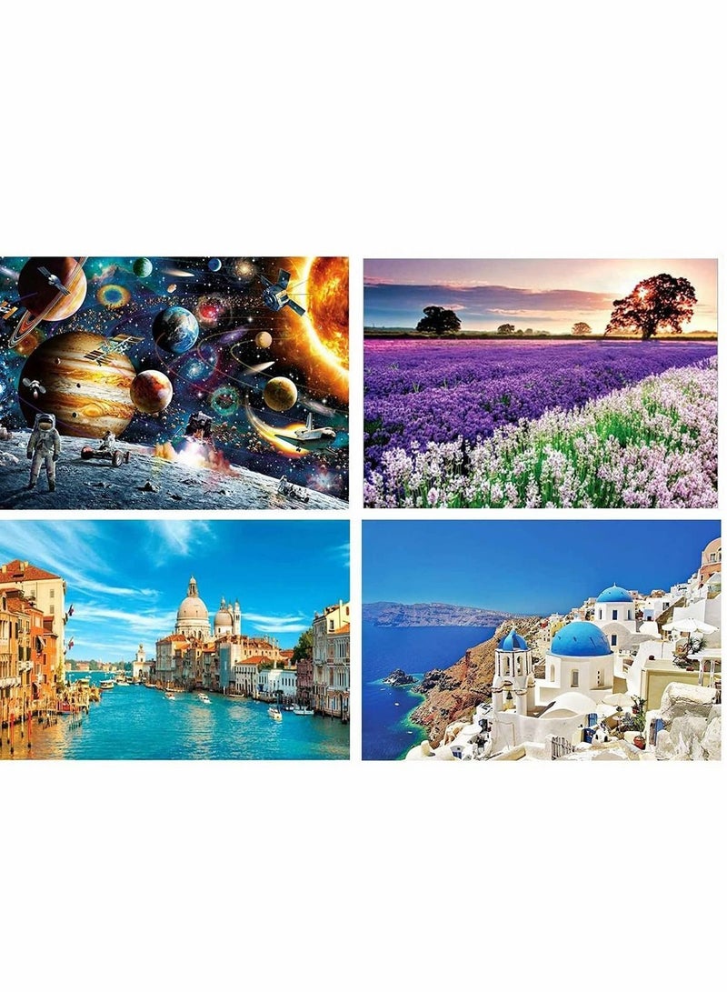 Children's Adult Educational Decompression Toys 1000 Piece Puzzles for Adults Kids – Space Passenger, Aegean Sea Jigsaw and Many Floor Puzzle  Birthday Gifts - Image 1