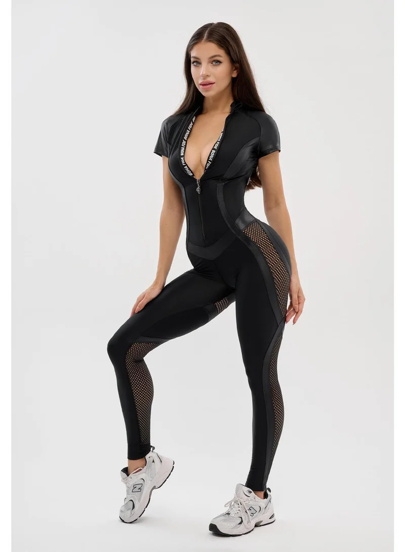 Bona Fide Move Up Jumpsuit Black Move Up Gym Jumpsuit for Women for Women | Best Price UAE