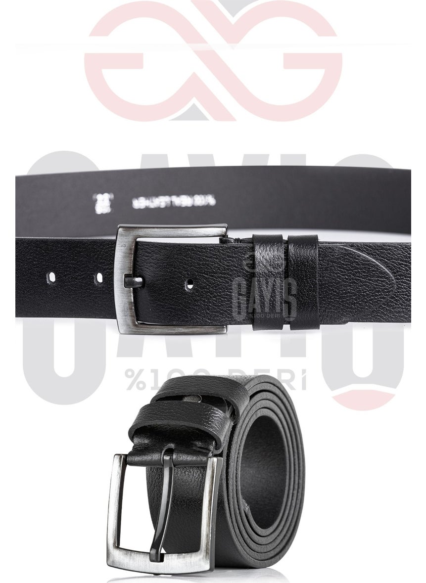 Gayış Gayis Buffalo Leather Men's Jeans Belt - Men's Gift Belt - Dowry Belt  - Image 4
