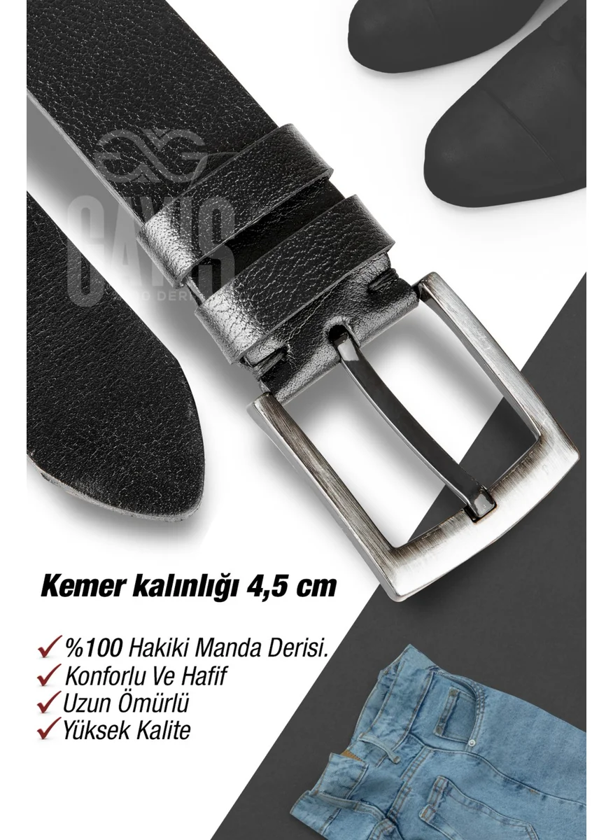 Gayış Gayis Buffalo Leather Men's Jeans Belt - Men's Gift Belt - Dowry Belt