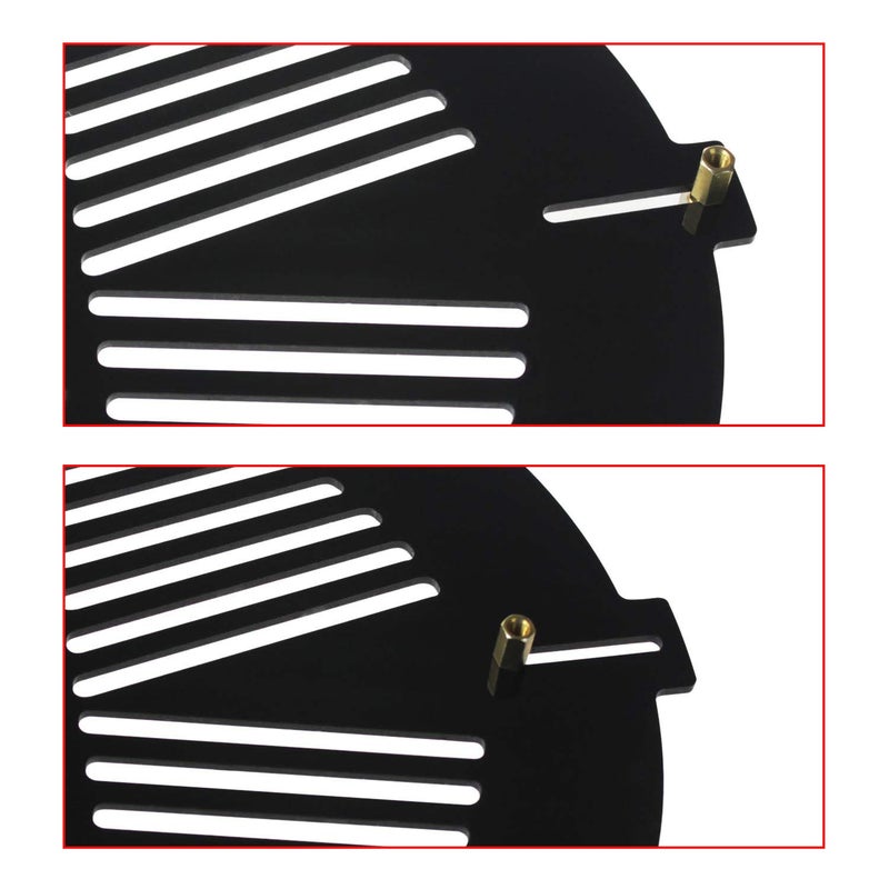 Astromania Bahtinov Mask Focusing Mask for Telescopes - FM120mm for a Tube Outer Diameter (OD) from 125mm-180mm - can be Mounted with The Brass Screws Inside or Outside The drawtube - Image 2