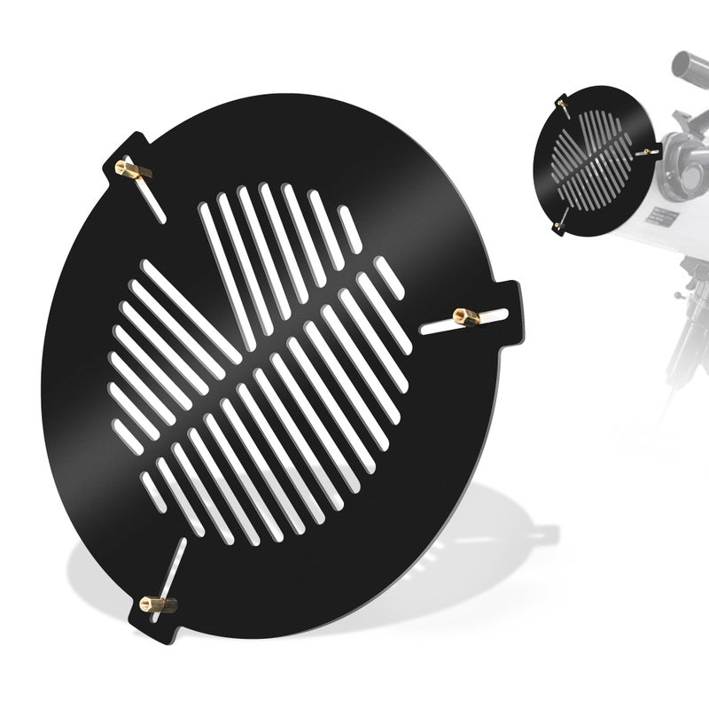 Astromania Bahtinov Mask Focusing Mask for Telescopes - FM120mm for a Tube Outer Diameter (OD) from 125mm-180mm - can be Mounted with The Brass Screws Inside or Outside The drawtube - Image 1