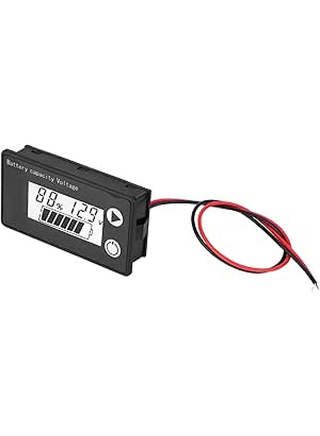 مؤشر سعة البطارية الرقمي العالمي بشاشة LCD لاختبار ومراقبة الجهد 12 فولت - Image 1