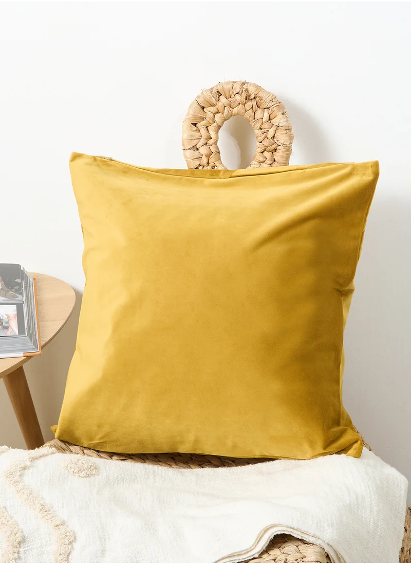 H&M Striped Velvet Cushion Cover