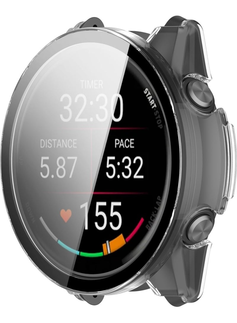 Case with Tempered Glass Screen Protector For Garmin Forerunner 970 47mm, Bumper Full Coverage Protective Hard PC Cases Face Cover for Forerunner 970 47mm Smartwatch Accessories (transparent) - Image 2