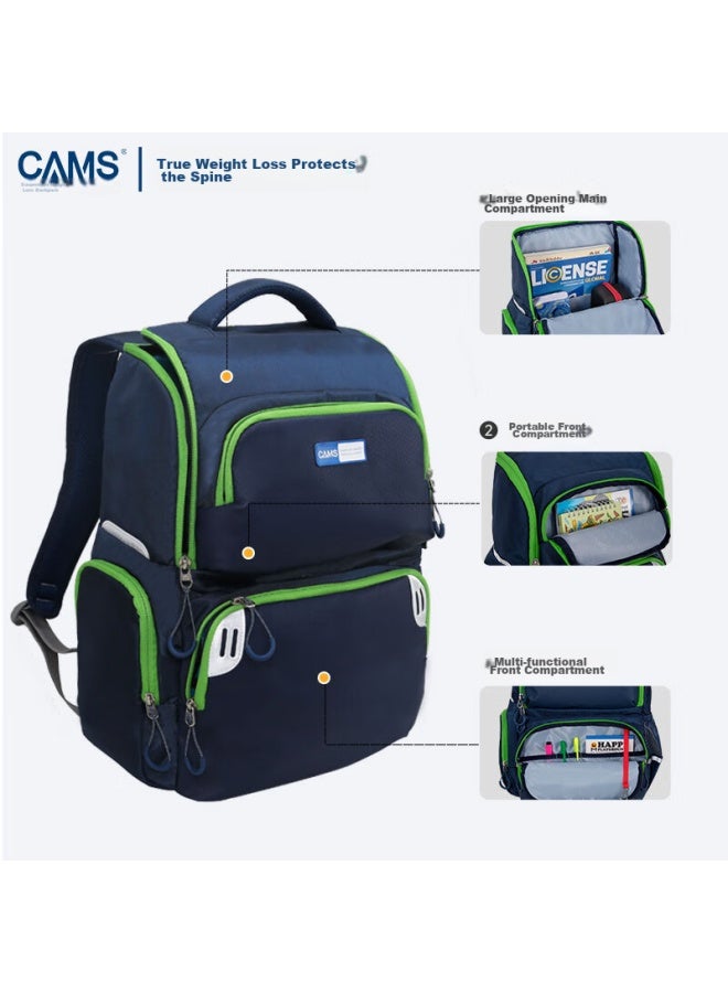 Cams Suspended Weight-reducing Backpack For Primary School Students In Grades 4-6, Lightweight Spine-protecting Large-capacity Schoolbag S03901 - Image 5