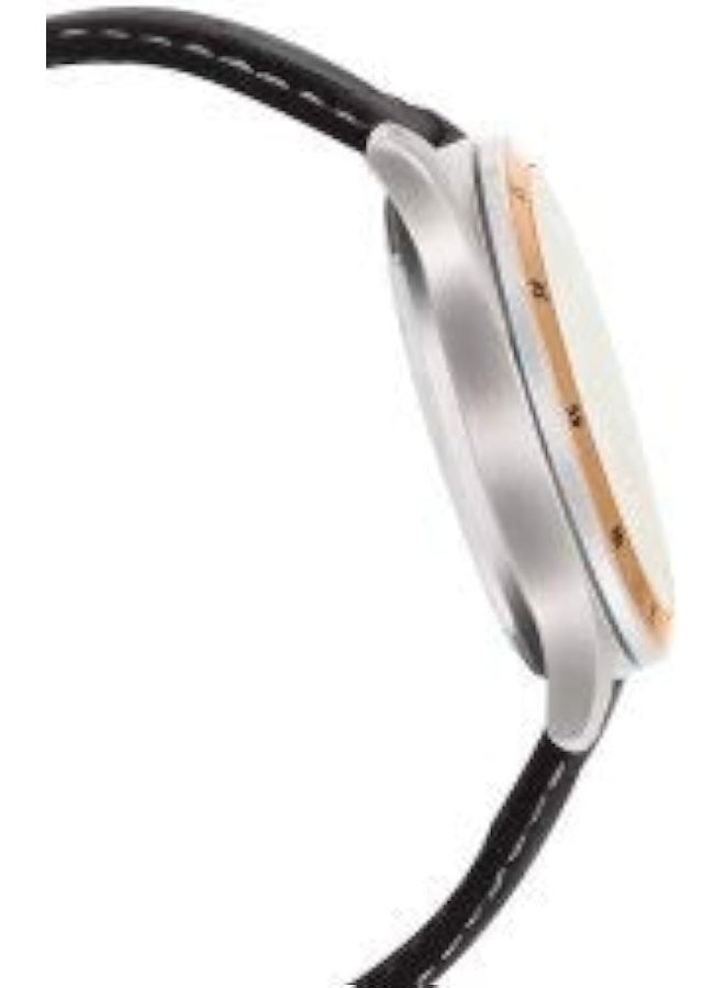 CASIO ساعة كاسيو للرجال - MTP-1374L-7AVDF بقرص فضي، حزام أسود - Image 4
