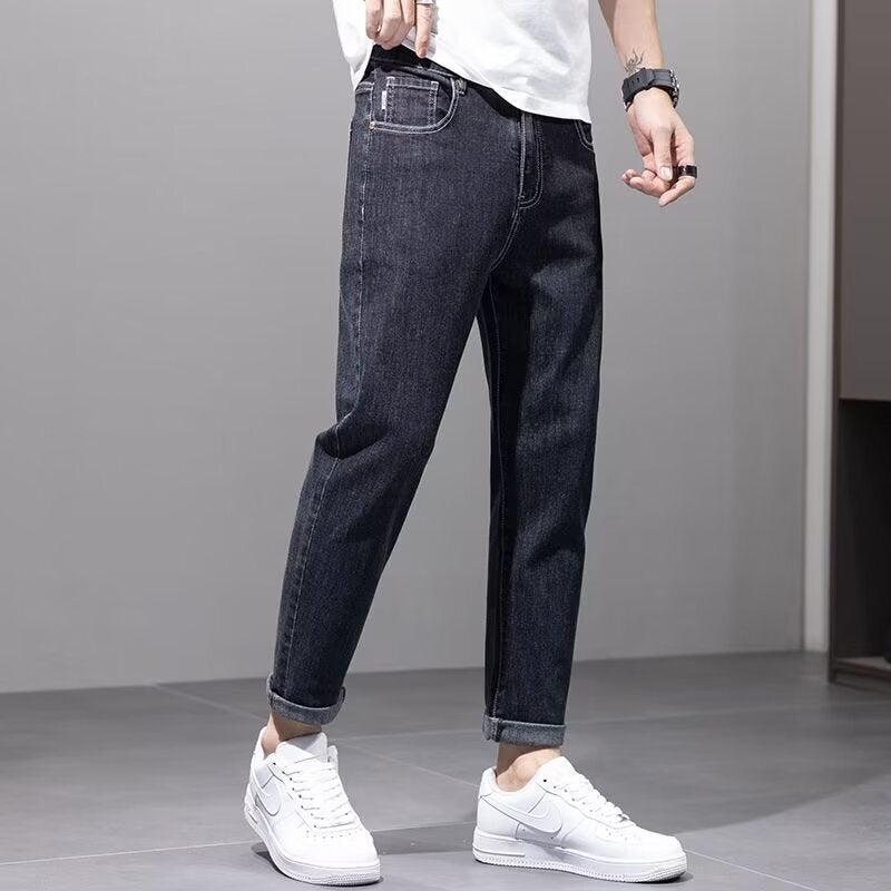 Unisex Classic Denim Jeans Loose Fit Daily Outdoor Wear - Image 3