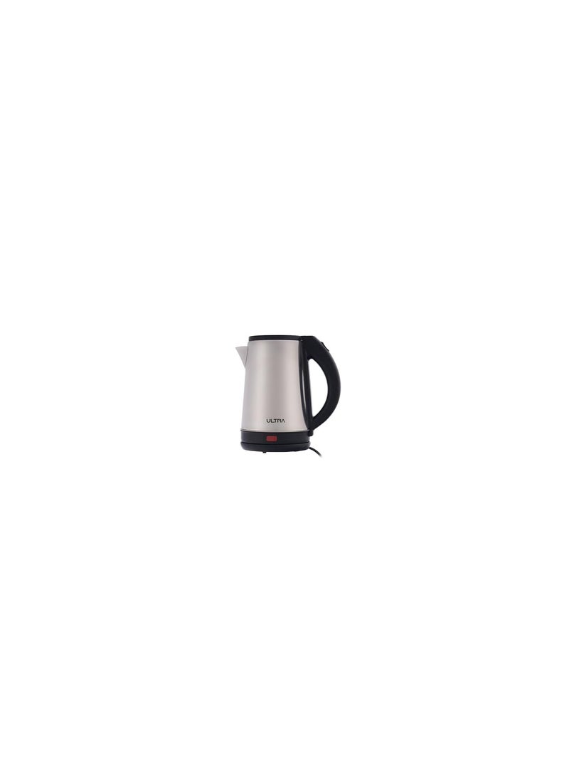 Ultra Ultra Electric Kettle, 2 Liters, 2000 Watt, Black and Stainless Steel - UKS20HE1 