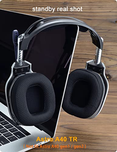 defean A40 TR Mod Kit – defean Replacement Earpads and Headband Compatible with Astro Gaming A40 TR Headset,Ear Cushions, Upgrade High-Density Noise Cancelling Foam, Added Thickness (Black Breathable Fabric) - Image 4