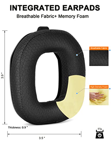 defean A40 TR Mod Kit – defean Replacement Earpads and Headband Compatible with Astro Gaming A40 TR Headset,Ear Cushions, Upgrade High-Density Noise Cancelling Foam, Added Thickness (Black Breathable Fabric) - Image 3