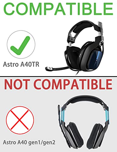defean A40 TR Mod Kit – defean Replacement Earpads and Headband Compatible with Astro Gaming A40 TR Headset,Ear Cushions, Upgrade High-Density Noise Cancelling Foam, Added Thickness (Black Breathable Fabric) - Image 2