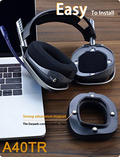 defean A40 TR Mod Kit – defean Replacement Earpads and Headband Compatible with Astro Gaming A40 TR Headset,Ear Cushions, Upgrade High-Density Noise Cancelling Foam, Added Thickness (Black Breathable Fabric) - Image 5