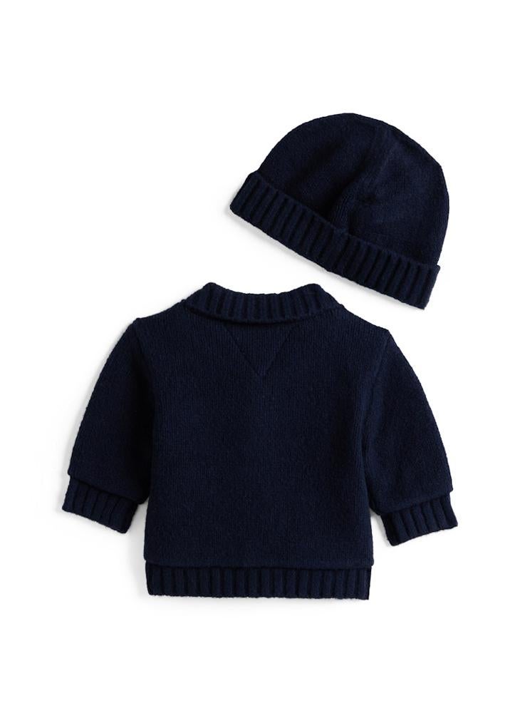 TOMMY HILFIGER Kids Knitted Jacket Beanie Gift Pack - Image 2