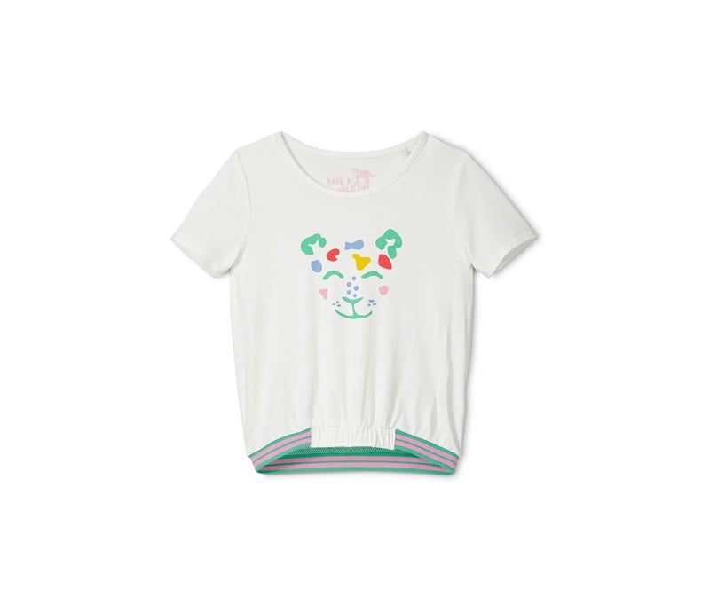 Tchibo Toddler Girls Graphic T-shirt, White - Image 2