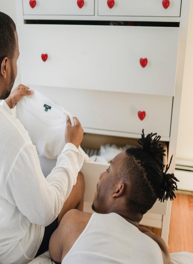 Perphin Heart Ceramic Dresser Drawer Knobs Heart Shape Cabinet Dresser Pulls Handles with 3 Sized Screws Kitchen Furniture Knobs (Red, 6 Pack) - Image 3