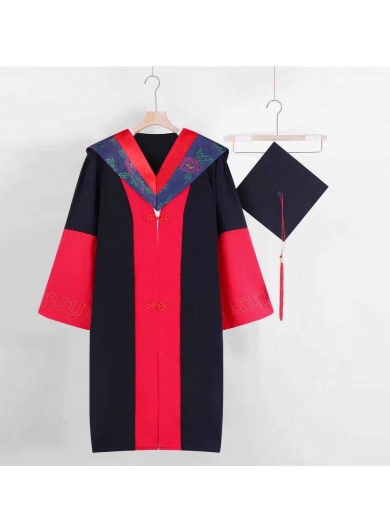 general طقم عباءة التخرج - زي أكاديمي للبكالوريوس / الماجستير / الدكتوراه مع غطاء وقبعة للرجال والنساء - Image 1