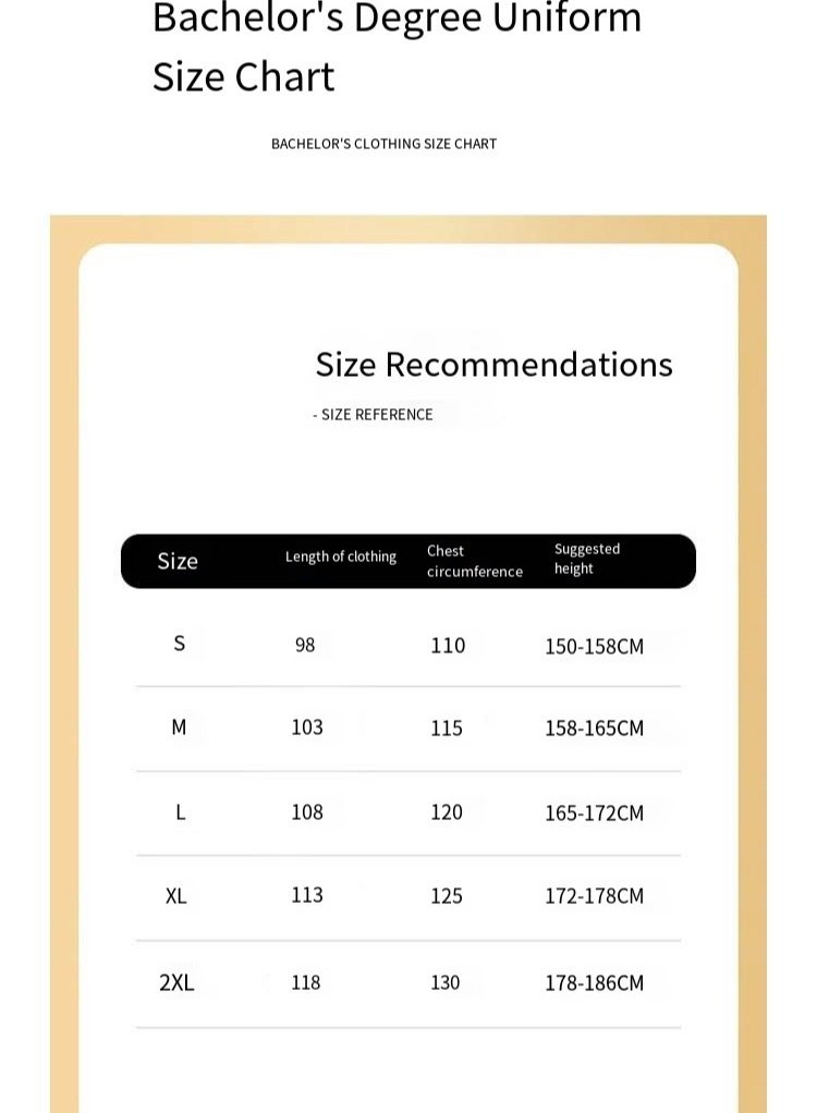 general طقم عباءة التخرج - زي أكاديمي للبكالوريوس / الماجستير / الدكتوراه مع غطاء وقبعة للرجال والنساء - Image 2
