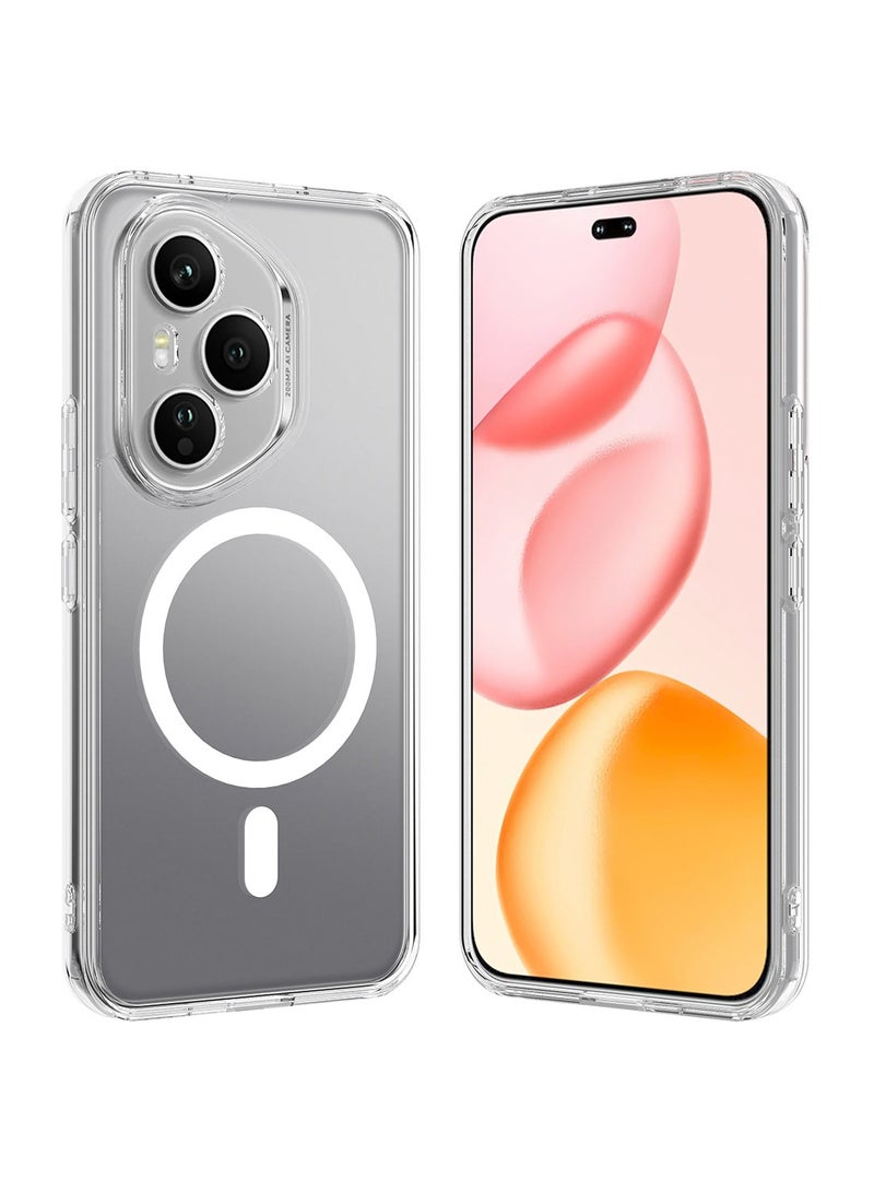 Techie Honor 400 5G Case with MagSafe – Slim, Anti-Yellowing Transparent Back Cover with Camera Lens Protection, Magnetic Holder Wireless Charging Compatible - Clear - Image 4