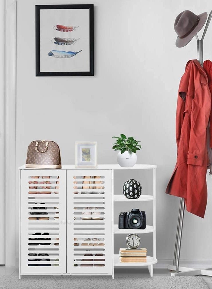 TPGP 4-Tier Plastic Shoe Rack – Storage Rack Organizer with Half Corner Design for Living Room and Bedroom - Image 5