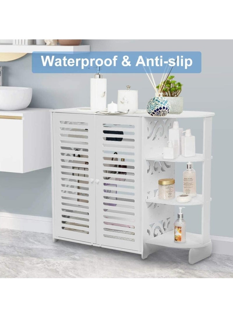 TPGP 4-Tier Plastic Shoe Rack – Storage Rack Organizer with Half Corner Design for Living Room and Bedroom - Image 4