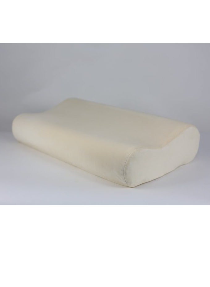 ماكس كمفورت وسادة نوم طبيه للوقايه من آلام الفقرات العنقيه والحصول علي نوم مريح , 50 * 30 , لون اوف وايت - Image 1