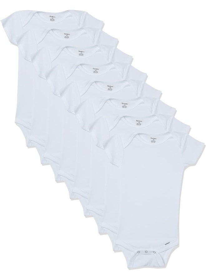 Gerber Gerber baby-girls 8-Pack Short Sleeve Onesies Bodysuits Baby and Toddler T-Shirt Set  - Image 1