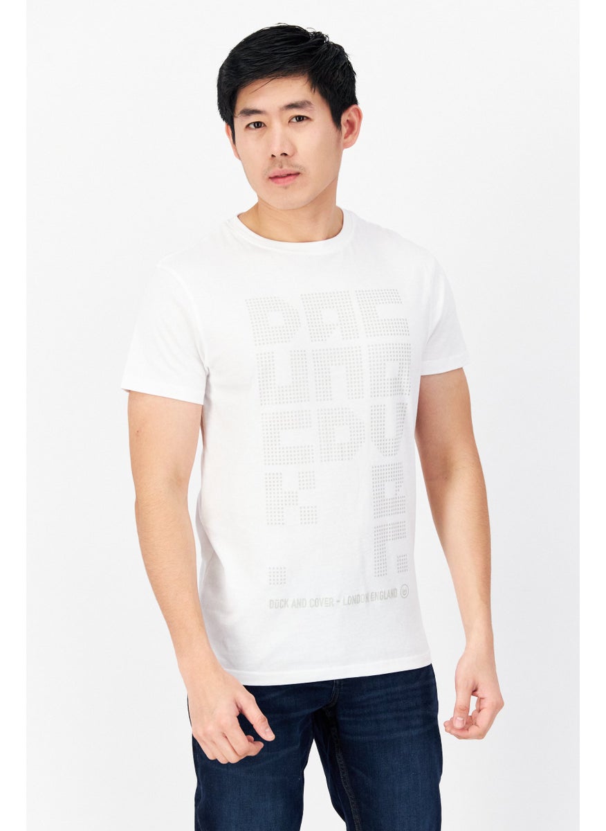 Men Crew Neck Short Sleeve Graphic T Shirt, White - pzsku/Z2446ADE7DE65A5385BC1Z/45/_/1724350806/e86a1d7e-78df-4a7d-aacb-c4612138a6b6