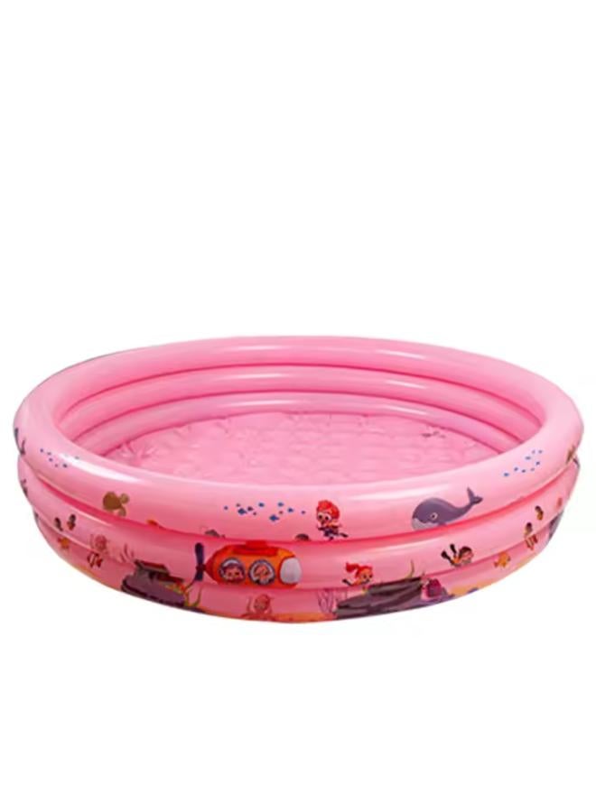 Inflatable children's swimming pool 150*45 cm Recommended for ages 3 years and above Pink color Code 