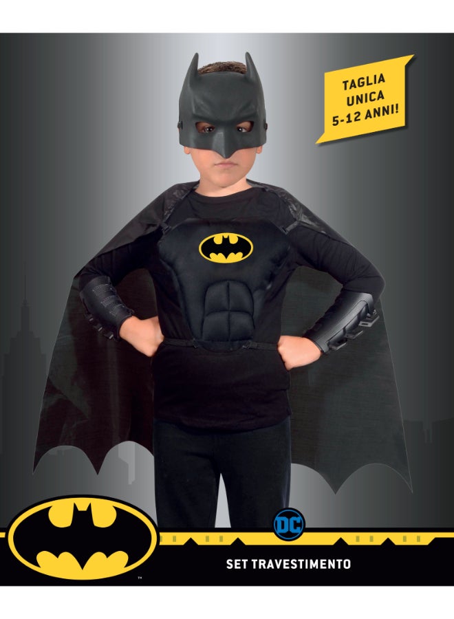 Ciao Batman Costume Set for Kids 5–12 Years – Includes Mask, Cape, Vest & Arm Guards | Superhero Dress Up Outfit for Boys & Girls | Official Batman Role Play Kit for Halloween & Parties - Image 3