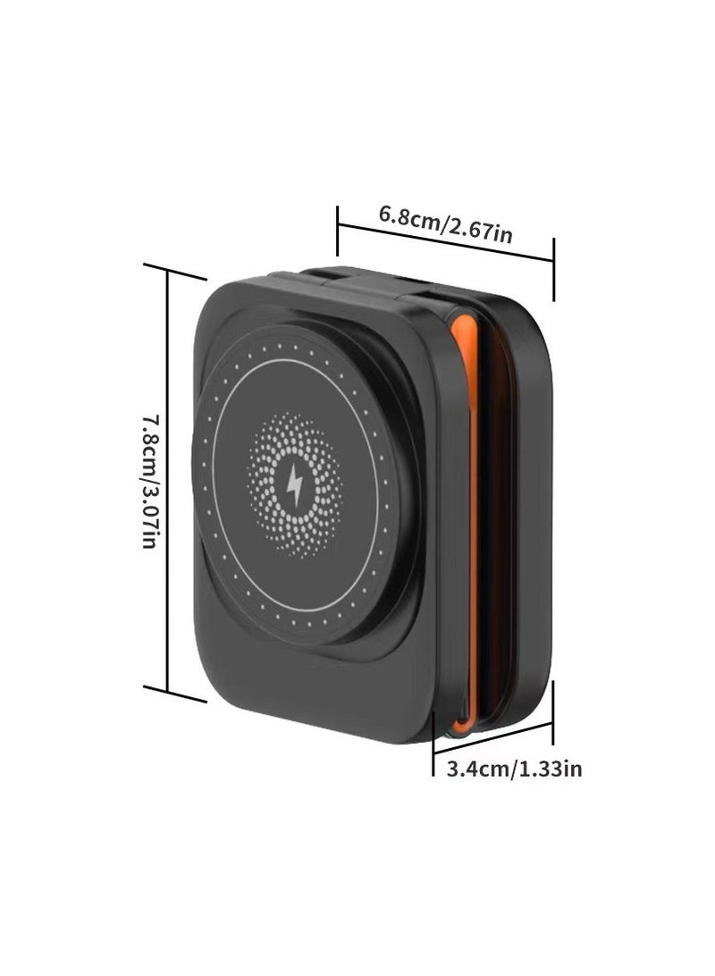 New Clean Desk Wireless Charger, Foldable 3 in 1 Wireless Charging Station for Mobile Phones, Whatches, Headphones, Wireless Portable Charger, Fast Wireless Phone Charger  - Image 4