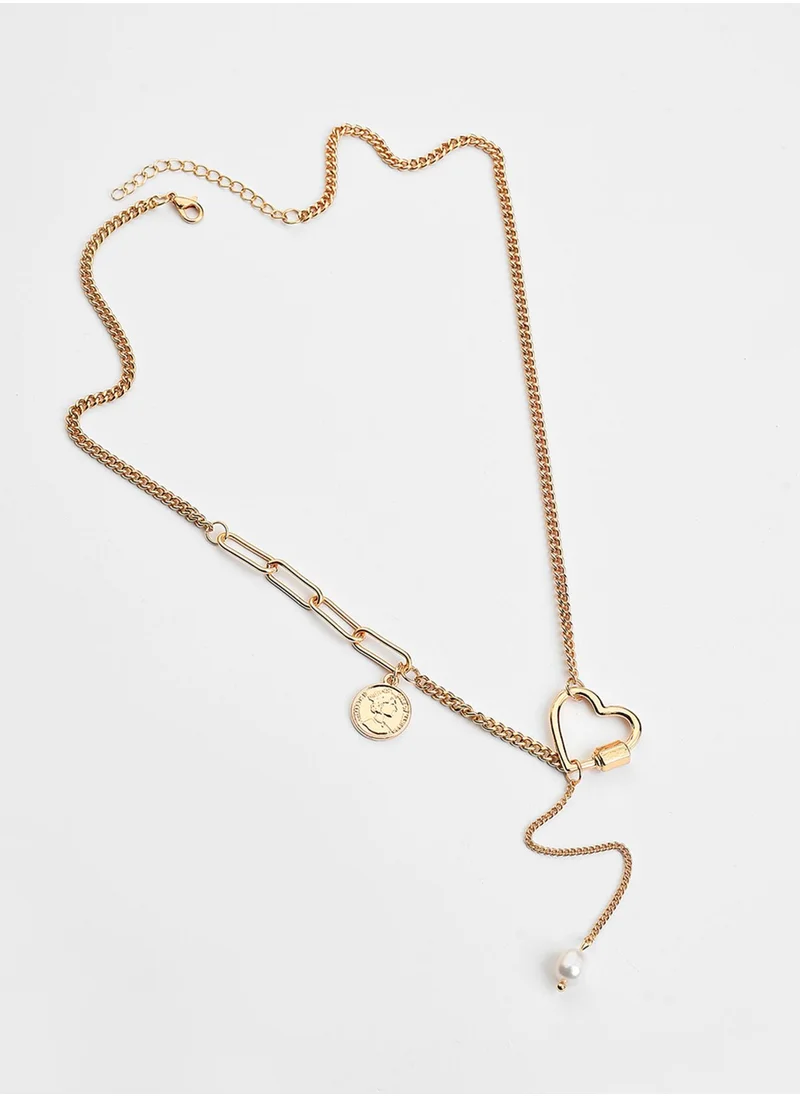 سوهي Contemporary Brass Necklace