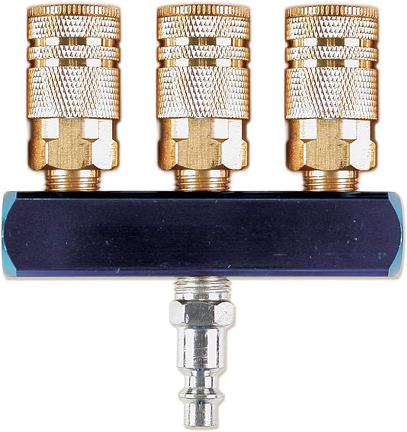 Primefit Primefit M14025 3Way Bar Air Manifold Assembly with Industrial 6Ball Couplers 14  - Image 1