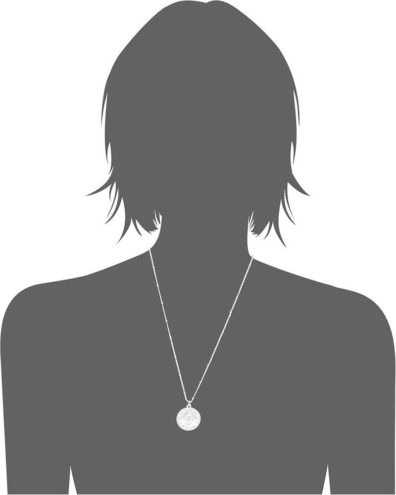 Buckley London Women's Faith Pendant Necklace, Silver - Image 1