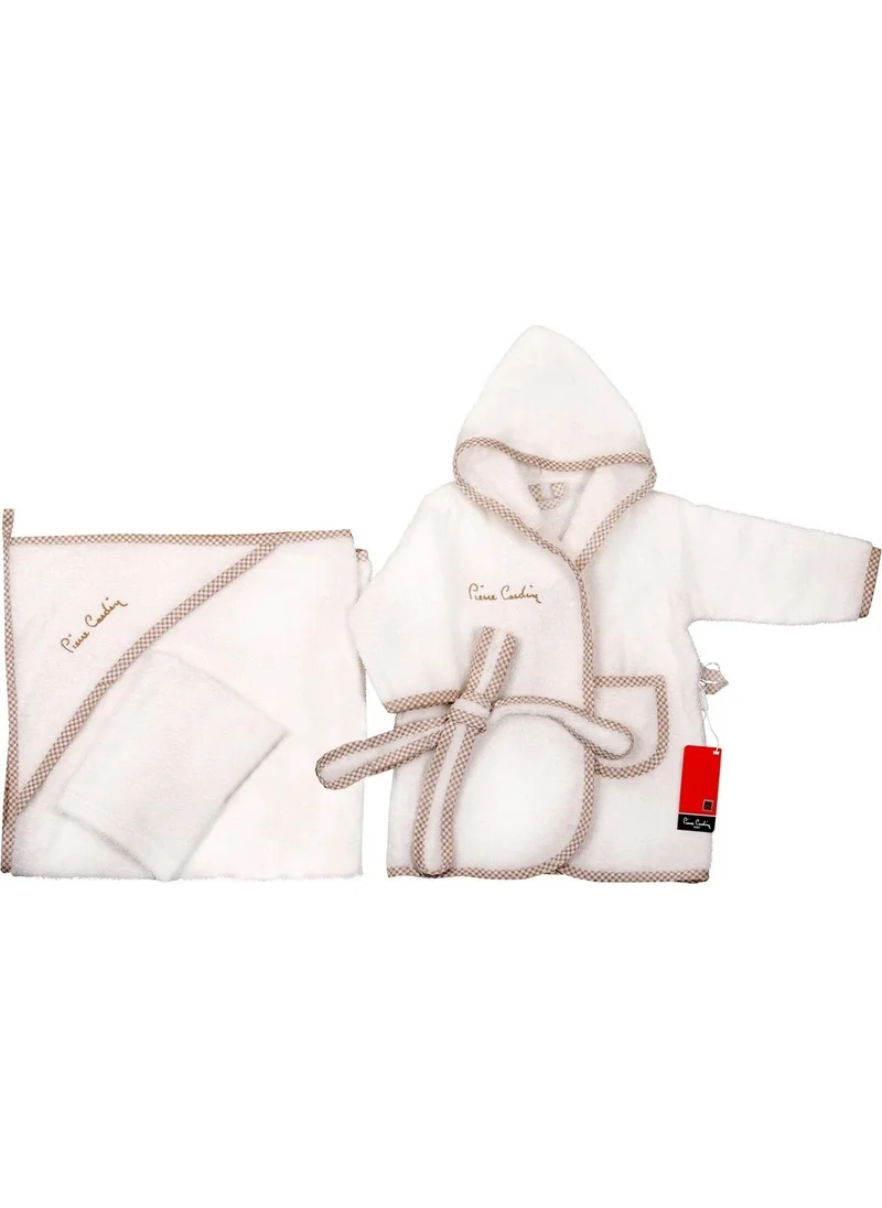 بيير كاردان Bathrobe Set - Ecru