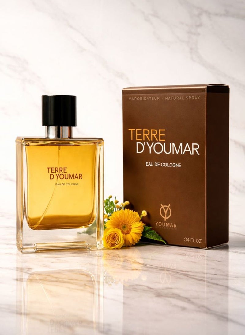 Youmar Terre D’Youmar No. 0096 Luxury Men’s Perfume 100ML – Fresh Spicy, Aromatic & Earthy Fragrance | Long-Lasting Men’s Eau De Cologne - Image 2