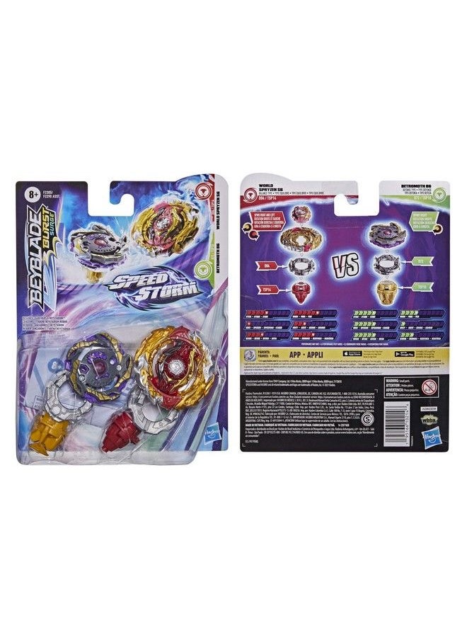BeyBlade - Burst Surge Speedstorm World Spryzen S6 And Betromoth B6 Spinning Top Dual Pack 2 Battling Game Top Toy For Kids Ages 8 And Up - Image 1