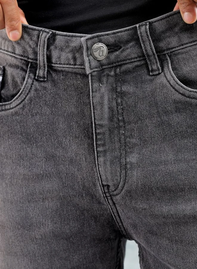 The Indian Garage Co Men Slim Fit Solid Mid-Rise Jeans