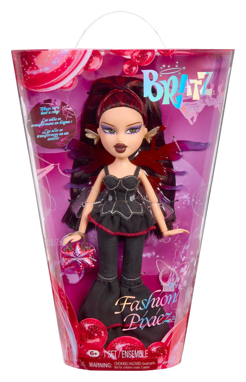 BRATZ دمية براتز فاشن بيكسيز لينا القابلة للجمع مع أزياء وإكسسوارات حقيقية - Image 1